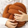 Waist Protective Lamb Velvet Home Decor for Bathroom Throw Pillow Cushion Knotted Ball Backrest