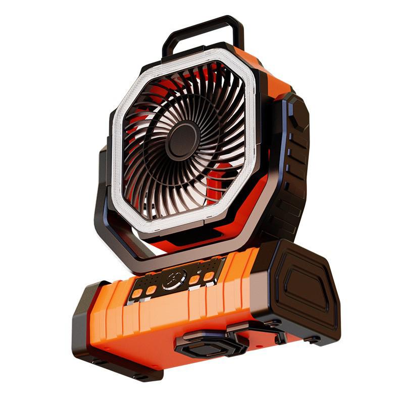 Cross-Border Multifunctional Rechargeable Oscillating Fan & LED Camping Light
