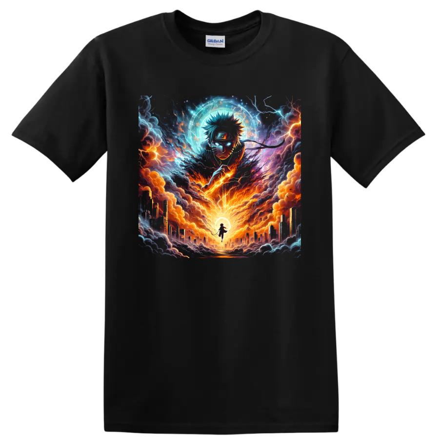 Uzumaki Anime T Shirt Storm City Lightning Ninja Graphic Tee Gift Art