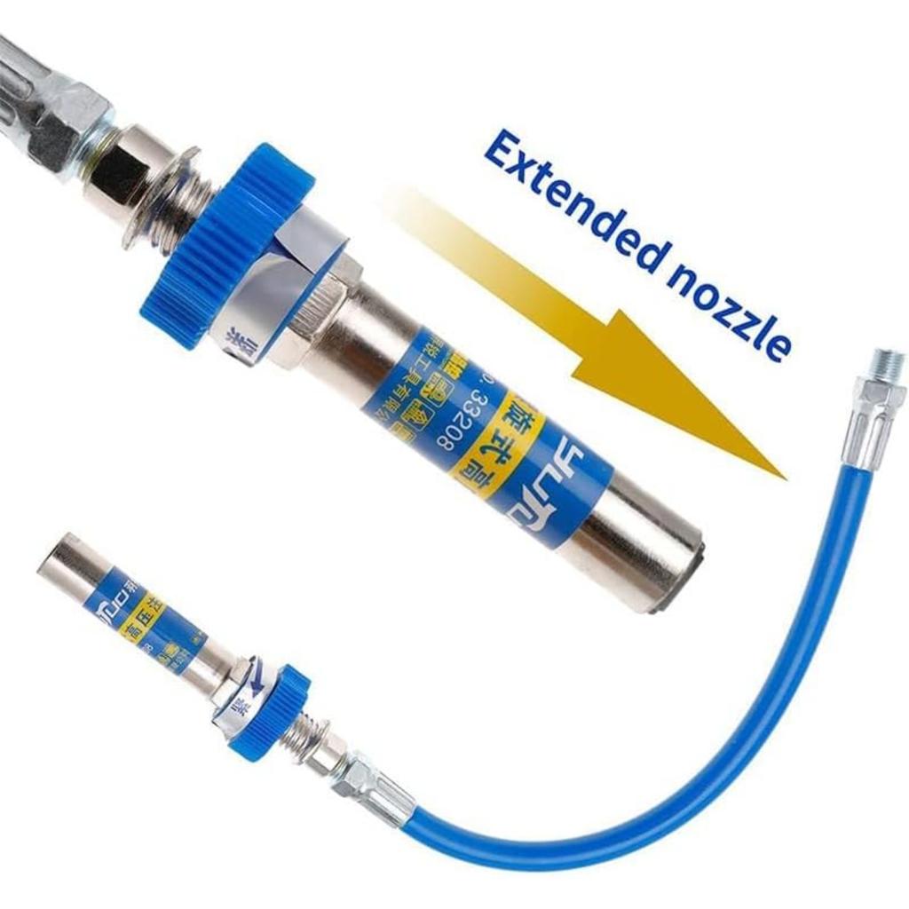 Grease Coupler High Pressure Grease Coupler Grease Fittings Extensions Heavy-Duty Grease Gun Coupler Fits All Grease Guns Quick Lock and Release