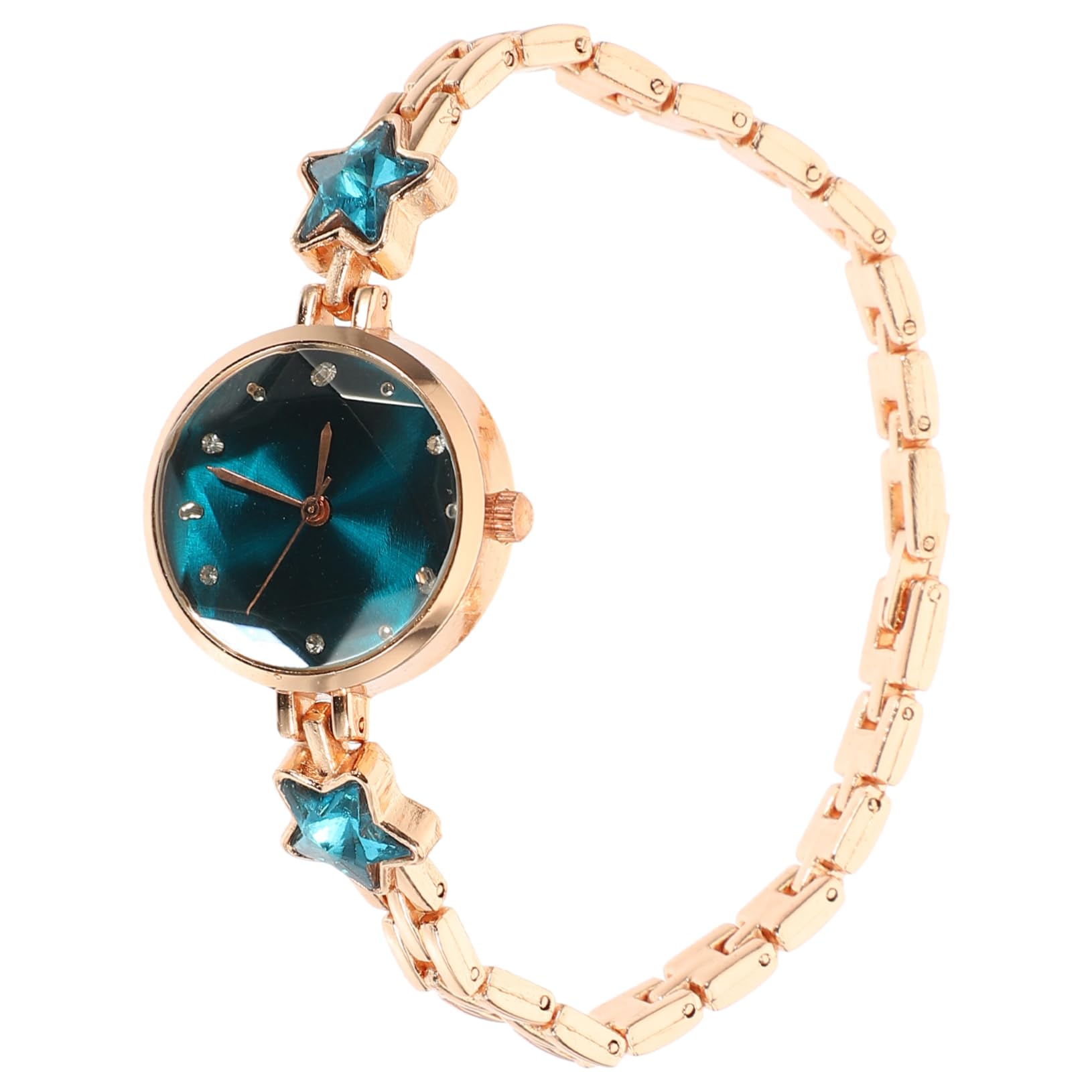 

WOFASHPURET Women s Quartz Watch, Star Pattern, Blue, Red, Bracelet