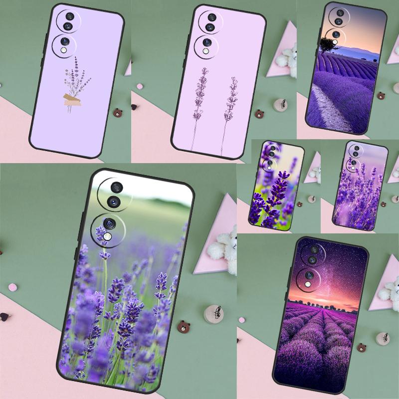 Lavender Purple Flowers Case For Honor Magic 8 6 7 Pro Honor Win RT X8b X8c X9a X9b X9c X9d 70 90 200 400 Lite Cover