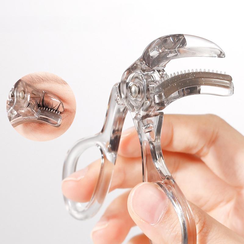 Wide-Angle Partial Eyelash Curler Portable One-Clip Curling Comb Tooth Lashes Curler Easy To Operate Styling Enlarge Eyes Tool