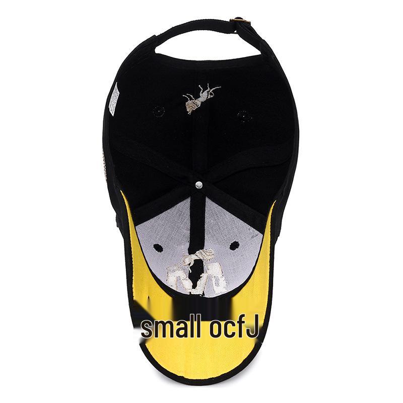 Korean Style Wolf Embroidery Baseball Cap - Men's & Women's Trendy Spring Sun Hat