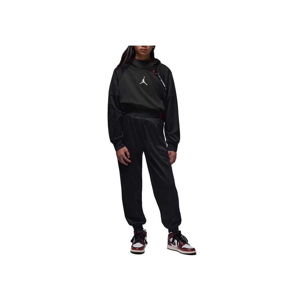Jordan Therma Fit Hooded Long Sleeve Simple Solid Color Kids tops IO2563-010