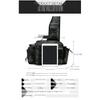 Crossbody Bag Unisex Nylon Multi Pocket Lightweight for Outdoor Fishing