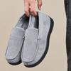 Men's Fluffy Warm Moccasin Slippers Closed Back Non Slip Indoor Outdoor House Bedroom Slippers Fleece Lined Winter