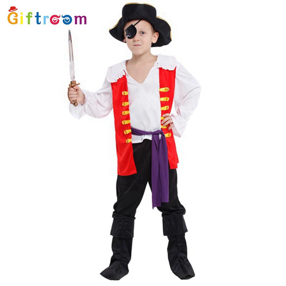 

Pirate Cosplay Stunning Outfit For Young Boys In Xl Size Durable Polyester Fabric Suitable For Acts Stage
