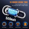 with Red&Blue Light Mini Keychain Flashlights Portable USB Rechargeable Work Light Ultra Bright Camping Lantern Searching Hiking