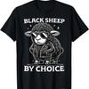 Schwarzes Schaf aus Überzeugung Robustes Schaf Design Lustiges T-Shirt