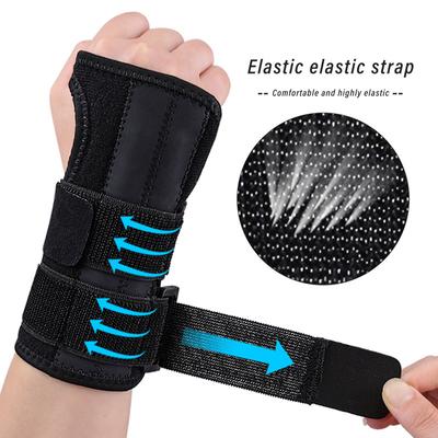 Sports Wrist Brace Support Splint for Carpal Tunnel Pain Relief and Injury Recovery with Adjustable Strap