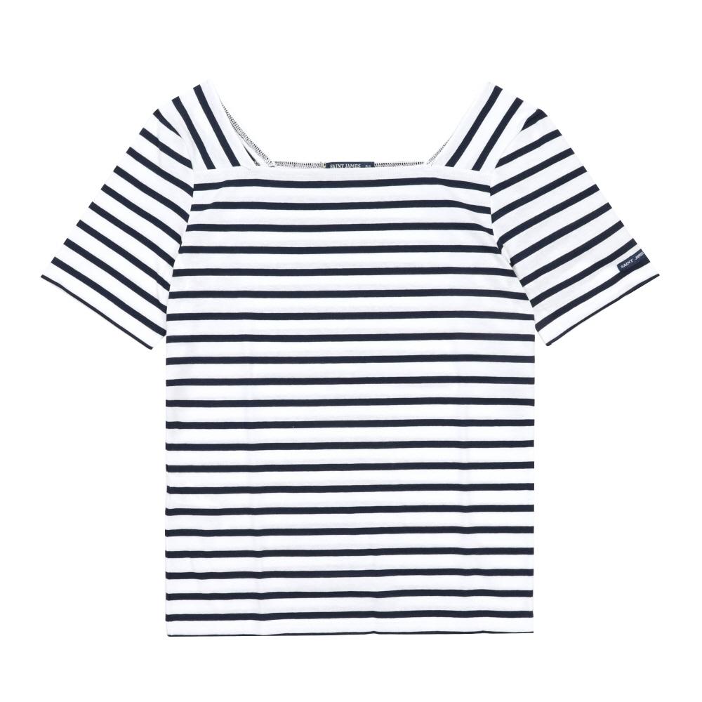 

SainT JameS Women S ShorT Sleeve T ShirT Plenef STripe 8952 Neige Marine 8952 NEIGE MARINE (42)