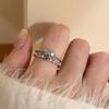 Aquamarine Heart Zircon Adjustable Moonlight Women's Ring - Luxury Design