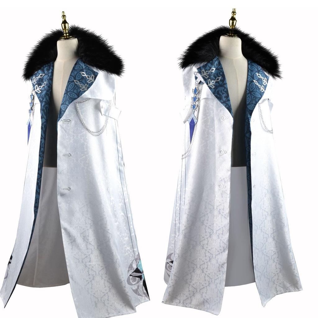 Genshin Game Impact Cosplay Costume Fatui Tartaglia Cape Halloween Costume Party
