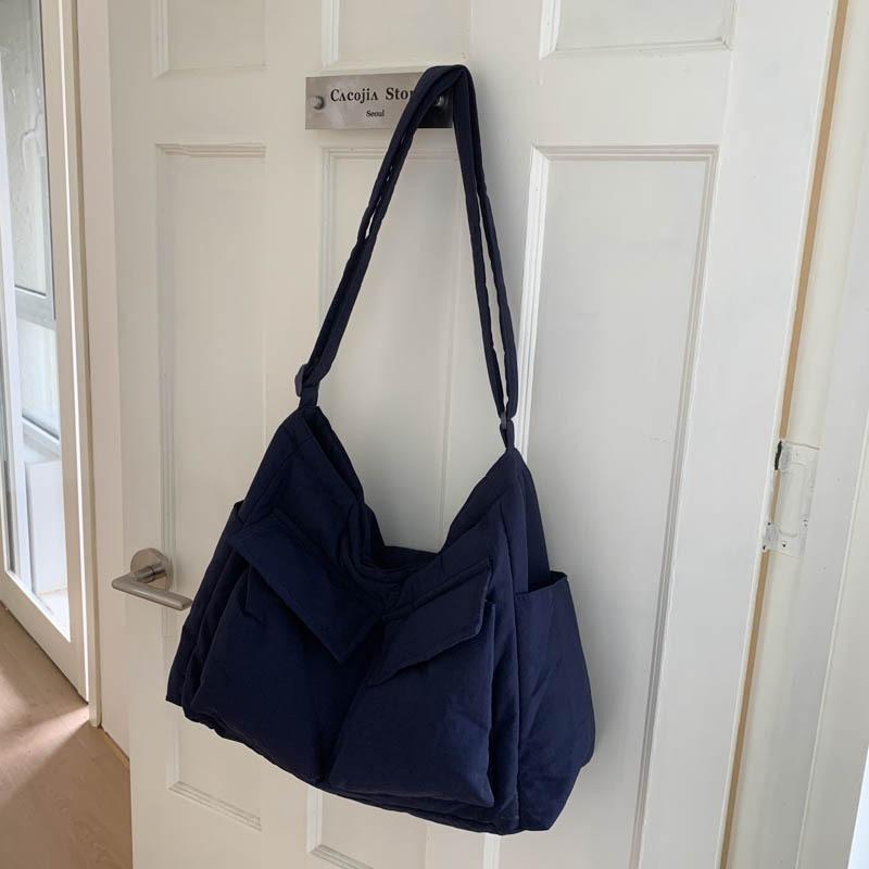 Summer new retro canvas bag large-capacity handbag commuting make-up class students class tote bag