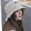 Fashion Solid Color Bucket Hat for Men Women Summer Western Cowboy Sunshade Basin Lacing Cap Unisex Outdoor Hiking Hat