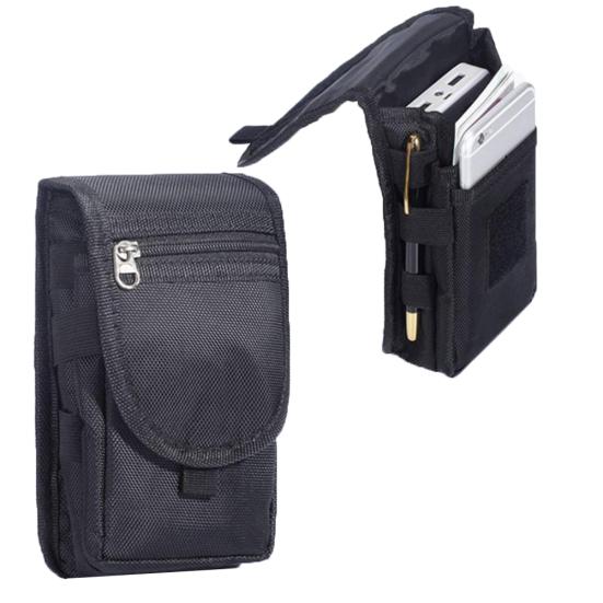 Unisex Multi Pockets Phone Holder Belt Waist Bag Fanny Pack with