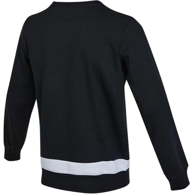 Jordan Sports Leisure Logo Crewneck Sweatshirt Kids Sweatshirt Black JD2142032GS-001