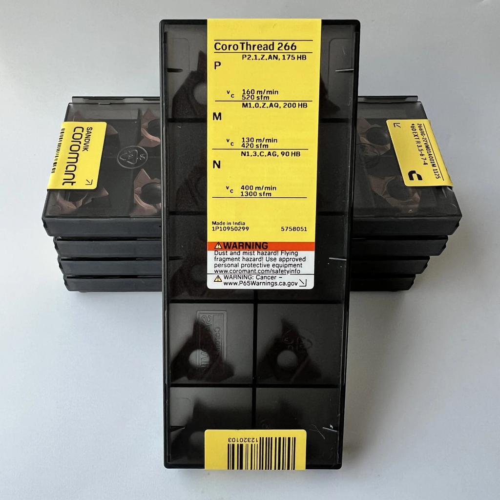 Sandvik / 266RG-22VM01A001M 1125 / Industrial Indexable Carbide Inserts 10 Pcs