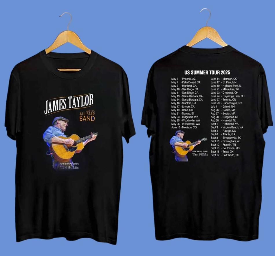James Taylor Summer Tour 2026 T-shirt size S-5XL L