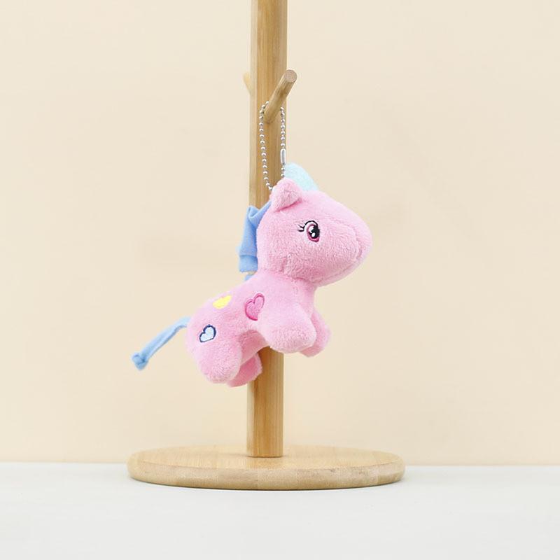 Adorable Unicorn Plush Toy Cute Keychain Soft Stuffed Animal Doll For Kids