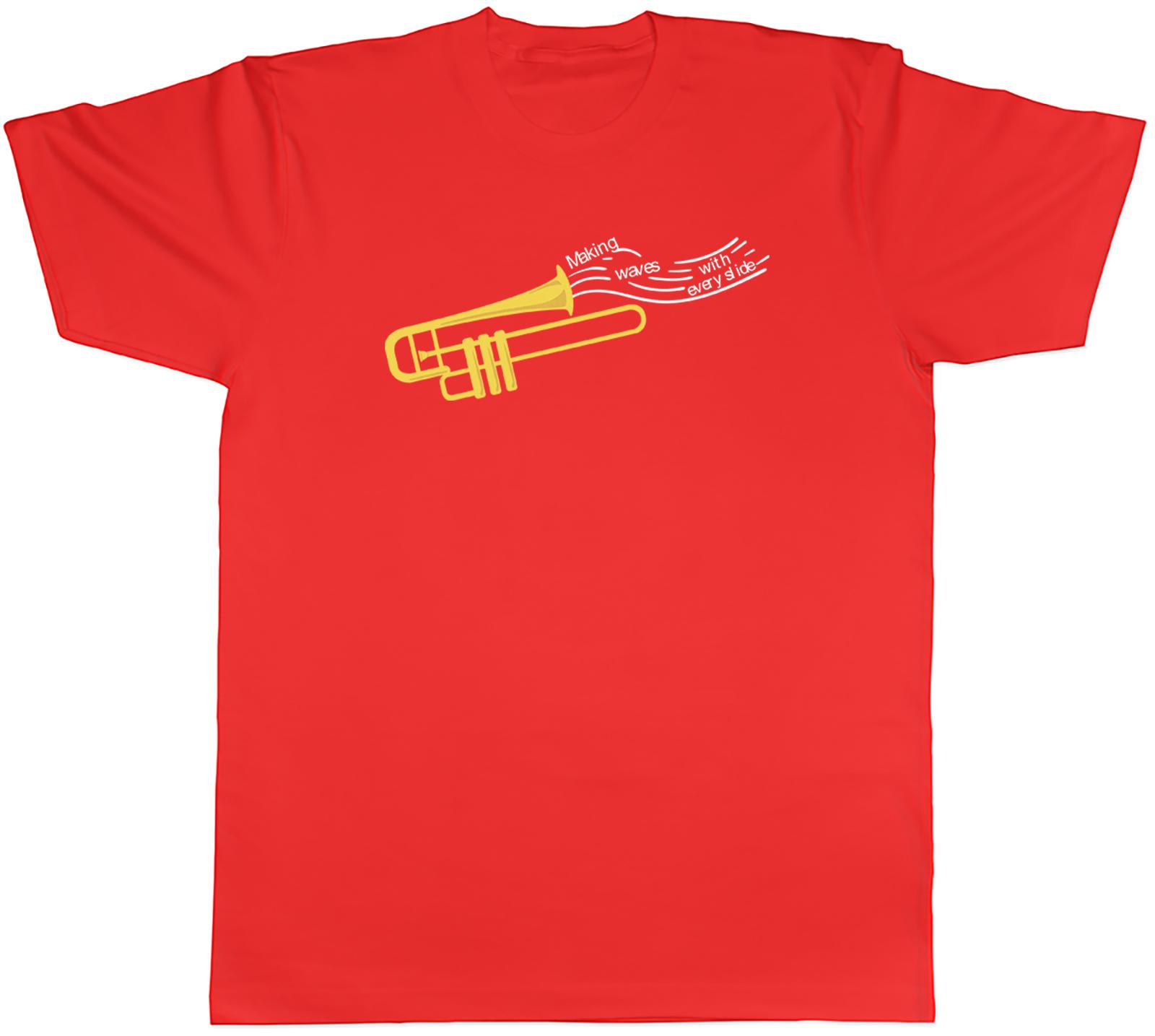 Funny Trombone Unisexs TShirt Making Waves with Every Slide Tee Gift S