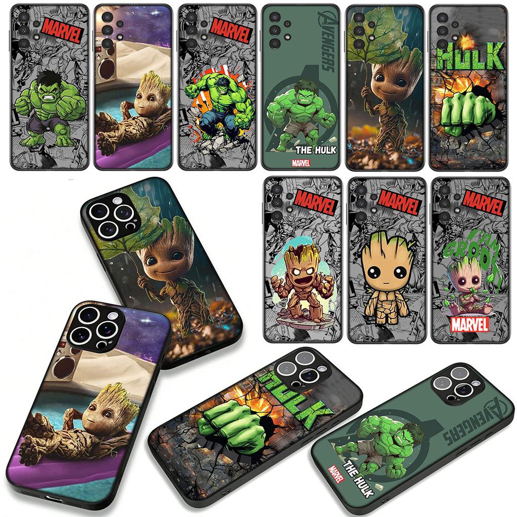 Hulk Marvel Sticker Groots Case for Motorola Moto G04 G13 G14 g45 G22 G23 G20 G32 G34 G35 G64 G82 G84 G53 G60 G72 E14 E15 E13