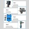 Multiple Size Brake Tube Flaring Tool 3/16inch Double Flaring Tool Handheld Brake Line Tool With Ergonomic Handle