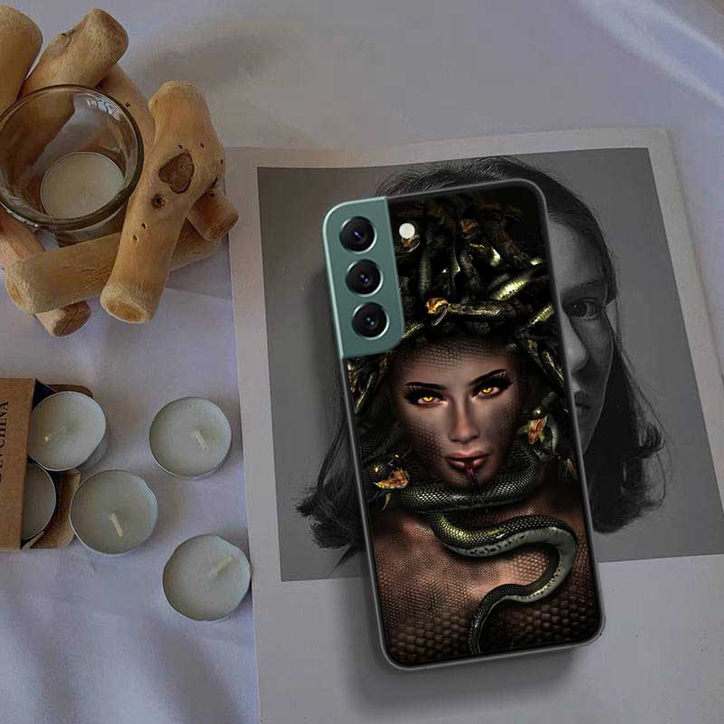 Custodia per telefono Medusa nella mitologia greca antica Per Samsung A15 A25 A35 A55 Galaxy A70S A50S A30S A30 A40 A71 A51 A41 A31 A21 A11 A