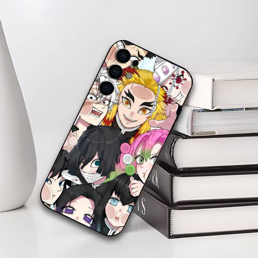 D-DemonS Anime S-SlayerS Phone Case For Samsung S25,S24,S21,S22,S23,S30,Ultra,S20,Plus,Soft Silicone Black Cover