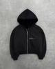 Women's Hooded Long Sleeve Zip Up Hoodie Loose Fit Streetwear Reversible Leopard Print Pocket Sweatshirt Top