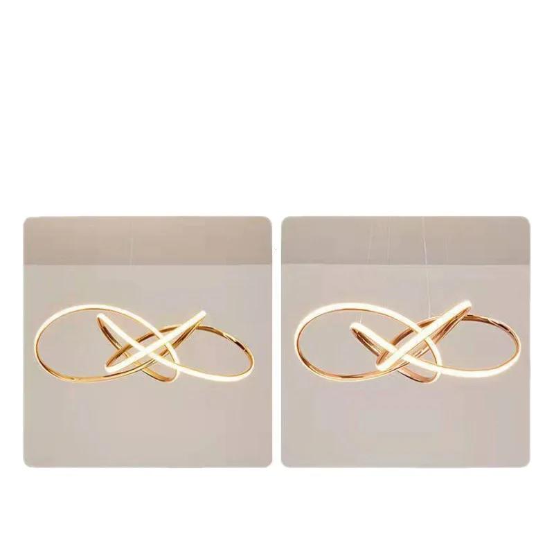 Lămpi suspendate minimaliste nordice Living Lampă cu linie geometrică Simplu Modern Lux Dormitor Sufragerie Candelabru Iluminator