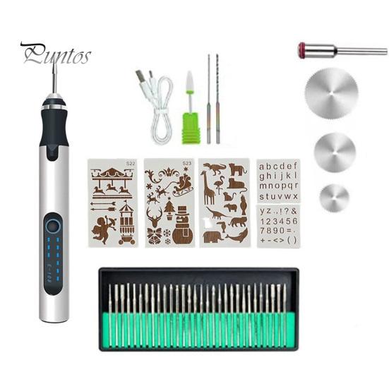 

Электрический набор ручек для гравировки Эргономичный дизайн Компактный размер Портативный USB перезаряжаемый беспроводной профессиональный набор ручек для гравировки серебряный