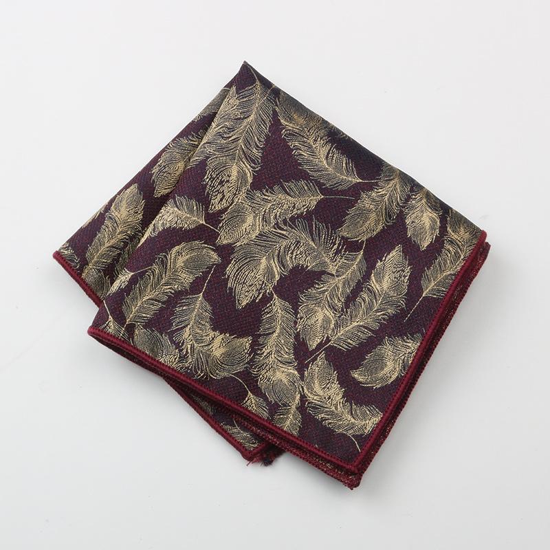 2024 Dress Business Wedding Suit Pocket Small Silk Square Towel Striped Breast Towel Handkerchief Banquet Gift Box