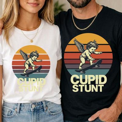 Cupidon Stunt T-shirt Unisexe Enfant Drôle Sarcastique Offensant Blague de Fête Cadeau Tee