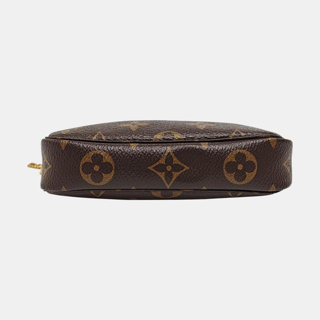 [Pre-Owned] Louis Vuitton Mini Pochette Accessoires 'Brown Monogram Canvas' - Very Good #ZY95GK
