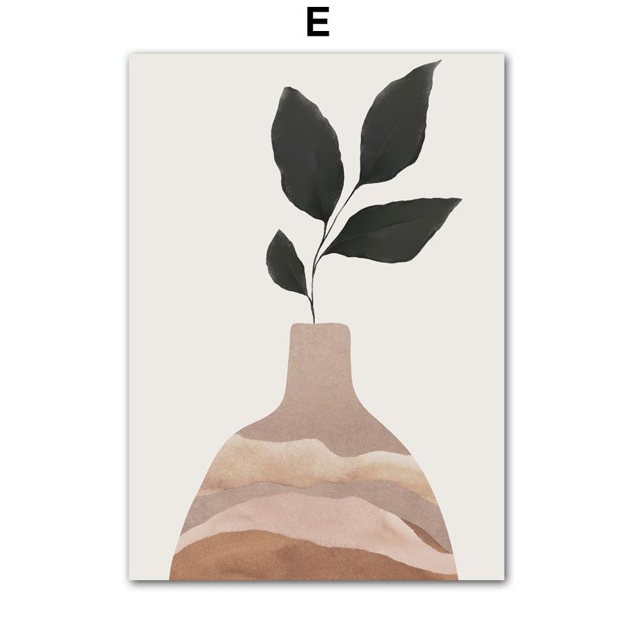 Bohemian Sun Leaf Geometry Nordic Abstract Art Plakaty Druki Sztuka Ścienna Malarstwo na Płótnie Hotel Bar Obrazy Do Wystroju Salonu