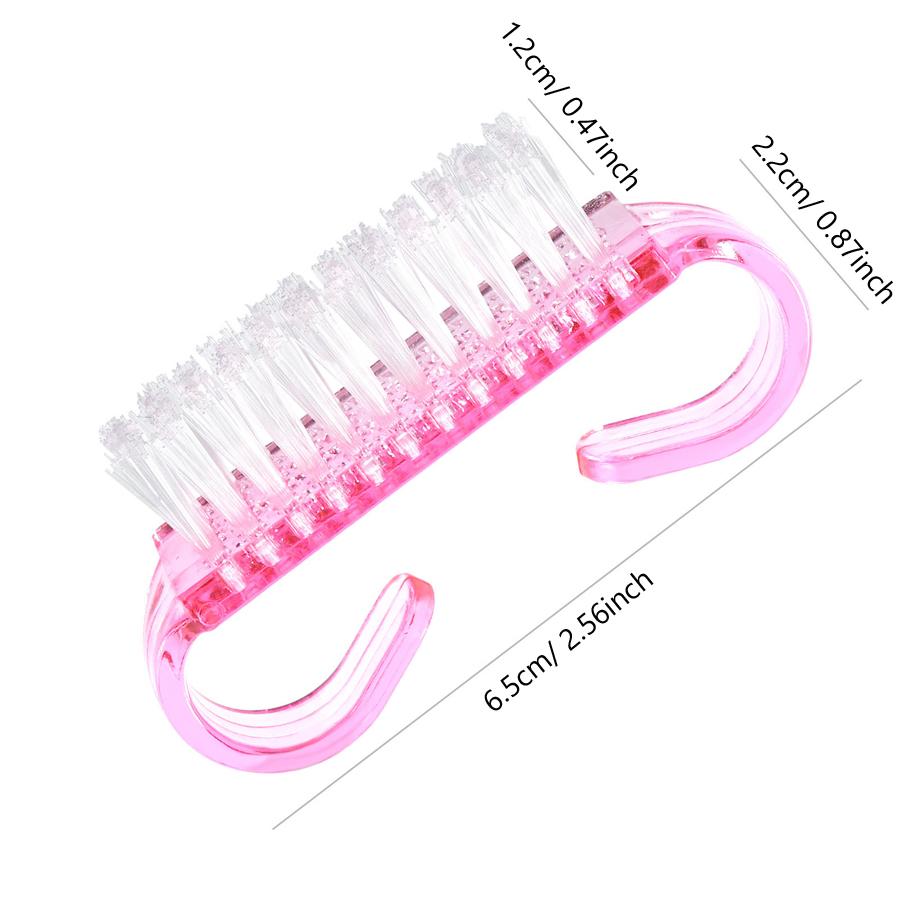 1pcs Cleaning Nail Brush Tools File Nail Care Manicure Pedicure Soft Remove Dust Small Angle Clean
