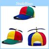 Color Block Propeller Baseball Cap Sun Protection Breathable Duckbill Hat Gift