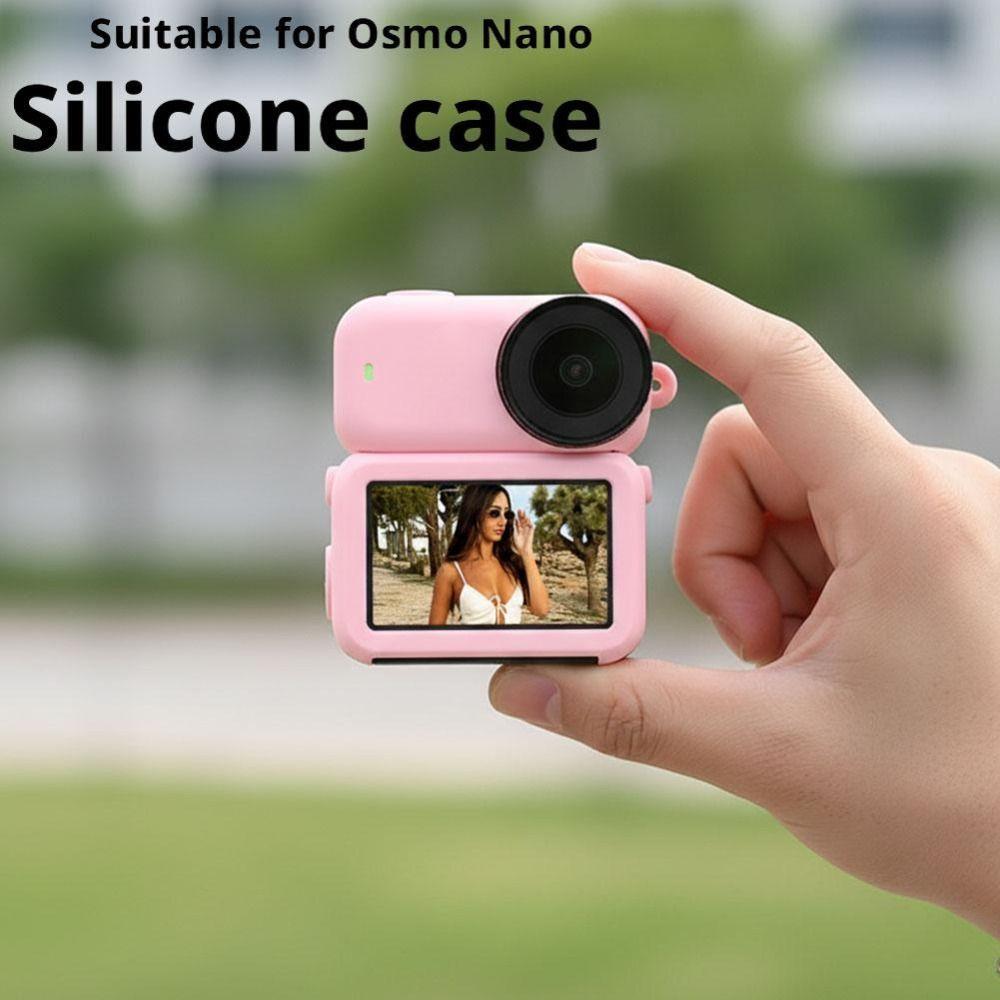 3Pcs/set Lens Cap Protective Case Silicone Camera Body Shell for DJI Osmo Nano Accessories