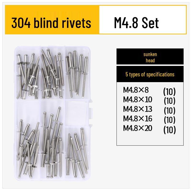 Stainless Steel Countersunk Flat Head Aluminum Open-End Pop Rivet for Decoration
