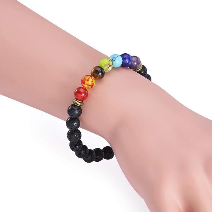Healing Bracelet of the 7 Chakras In Natural Stones for Women