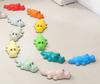 sensory path river stones Crocodile - orange