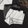 Herren Boxershorts Sommer Patchwork Farbe U-Konvex Eis Seide Dünn Boxer Briefs