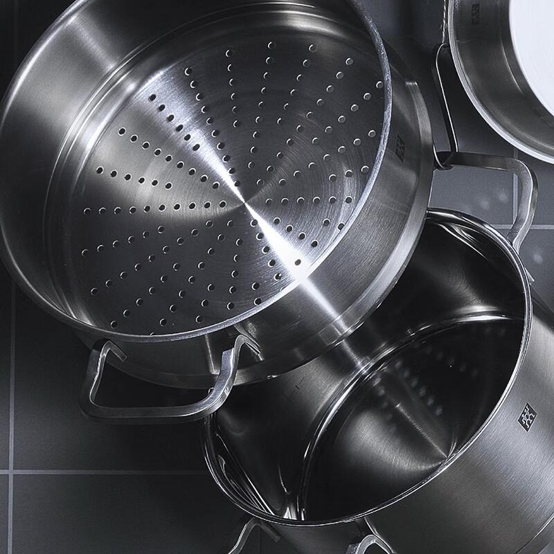 Zwilling Moment 24cm Stock Pot & Steamer Set
