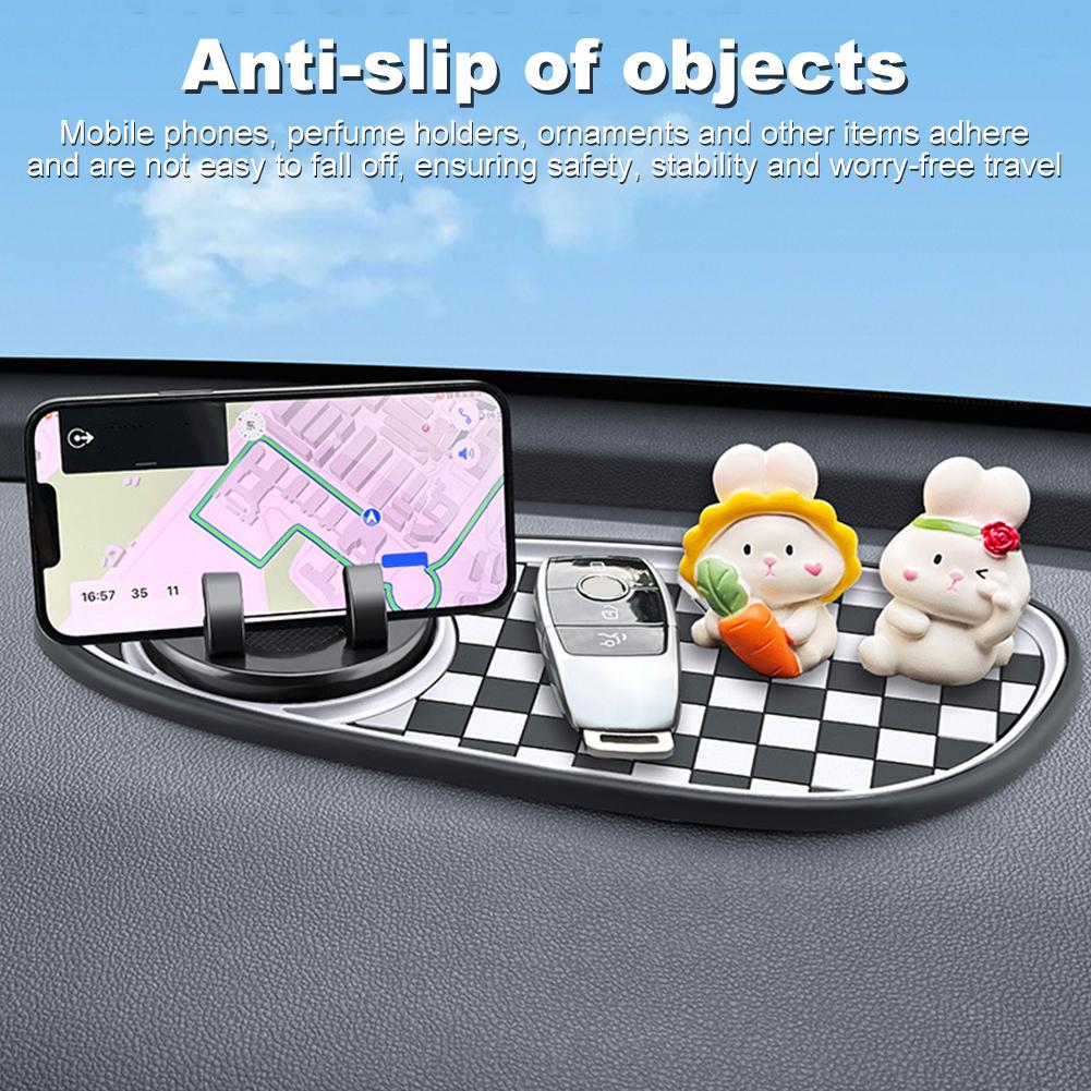 Multifunctional Car Anti-Slip Mat 360 Rotatable Universal Phone Holder