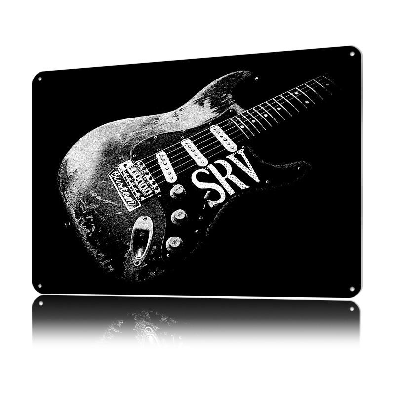 SRV Number One Tinplate Poster Customized Wall Art Retro Vintage Metal Signs for Fans Modern Home Decoration Luxury Custom Plate 20x30cm(7.8x11.8inch)