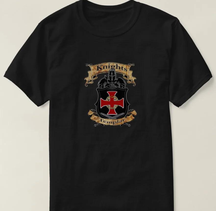Creative Design Knights Templar Cross Shield TShirt Summer Cotton Short Sleeve ONeck Mens T Shirt New S3XL