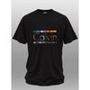 Farbverlauf Cavell Letter Print Herren T-Shirt Sommer Freizeit Sport Herren Top Mode Atmungsaktiv Outdoor Kurzarm T-Shirt