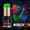 SAM SUGAR UV Glow Face and Body Paint Stick Neon Blacklight Painting Makeup Crayon for Halloween Festival Rave Party Stage Cosmetics
